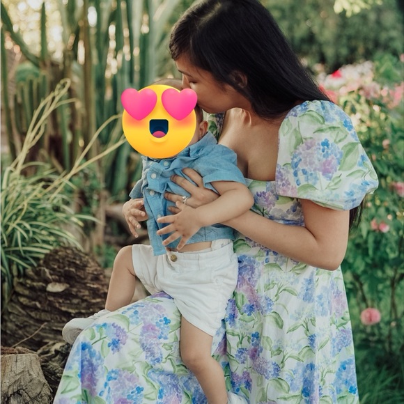 Hill House Matilda Nap Dress in Blue Hydrangea XXS - Picture 6 of 6